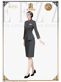 立领细节：酒店前台接待员的形象设计升级