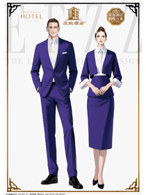 深紫尊贵:度假酒店宴会统筹经理的工装设计图