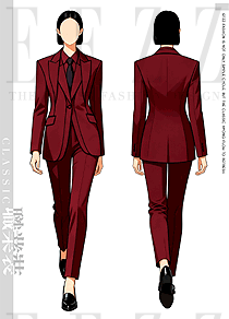 都市女性的春秋序章｜勃艮第红原创定制职业西装