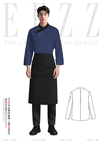 私房菜高端会所厨师服定制方案｜新中式立领竹纹刺绣彰显中式餐饮文化底蕴