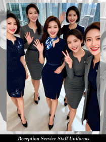 高端商务/会展博物馆接待礼仪员工制服定制方案