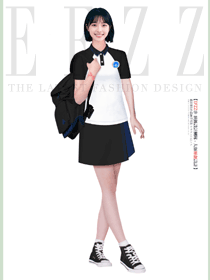 宽松A字半身短裙不束缚少女日常校服